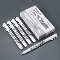 ปากกามาร์กเกอร์กันน้ำสีขาวปากกาเขียนยางรถมันปากกาวาดลายเส้น Marker1.5MM หนังไม้ผ้าปากกาเจลสำหรับถาวร