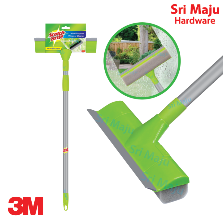 MAJU 3M Scotch Brite Multi Purpose Window Cleaner 2 In 1 Glass Wiper