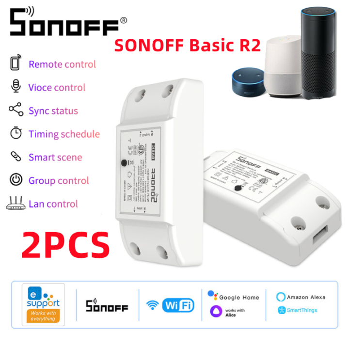 SONOFF Basic R2 WiFi Smart Switch Remote Controller Smart Home Control ...