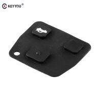 ◘ KEYYOU Replacement 3 Button Car Remote Key Shell Cover Black Silicon Rubber Repair Pad For TOYOTA Avensis Corolla For Lexus Rav4