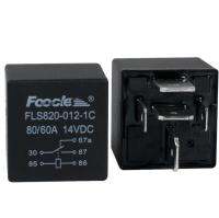 FLS820-012-1A ยานยนต์รีเลย์เท้ากว้าง4ฟุต80A14v เท้าขนาดใหญ่ DC 5ฟุต14V80a60a พลังงานสูงรถยนต์รีเลย์