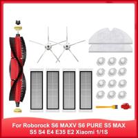 Main Side Brush for XiaoMi 1/1s Roborock S50 S51 S6 Pure S5Max Vacuum Cleaners High Quality Accessories HEPA Filter Mop Cloth (hot sell)Payne Edith