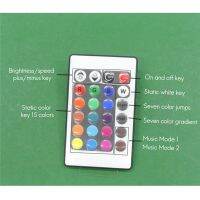 DC12-24V 24 Keys Music Controller 3 Channels IR Remote RGB Controller Sound Sensitive for Led Strip Light Lamp