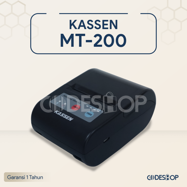 Printer Thermal Bluetooth Kassen MT200 Lazada Indonesia