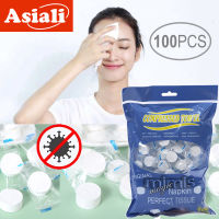 100pcs (1 Bag) Travel Portable Shampoo Non-woven Beauty Cleansing Towel Disposable Compressed Towel