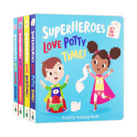 Superheroes superheroes series 4 childrens English picture books interesting childrens flipping books imported English original books parents and children read English early education enlightenment for children aged 3-6-8