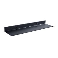 Floating Wall Shelf Black for Kitchen Bathroom Storage Rack Mirror Metal Shower Corner Shelves Organizer Cabinet Home