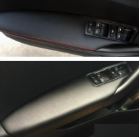 Hatchback สำหรับ Volkswagen Polo 2011 2012 2013 14 2015 2016ไมโครไฟเบอร์หนังประตู Handle Armrest Cover รถอุปกรณ์เสริมภายใน