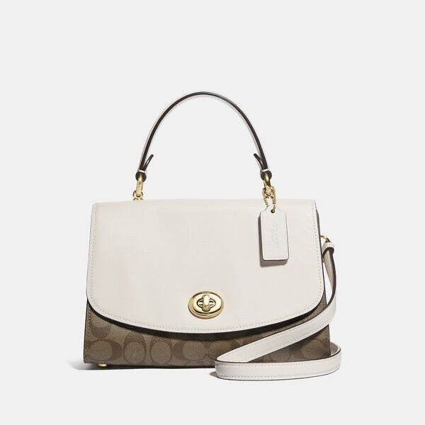 Coach Tilly Top Handle Satchel In Signature Canvas Lazada Indonesia