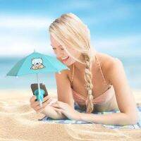 Mini Umbrella Phone Stands Cute Outdoor Cover Sun Shield Mount Phone Holder Stand Universal With Suction Cup Selfie Sticks