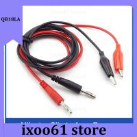 ixoo61 store 1M Electrical Test Wire Dual Head 28cm Alligator Clip to 4mm Banana Plug Connector for Test Probe Multimeter Measure