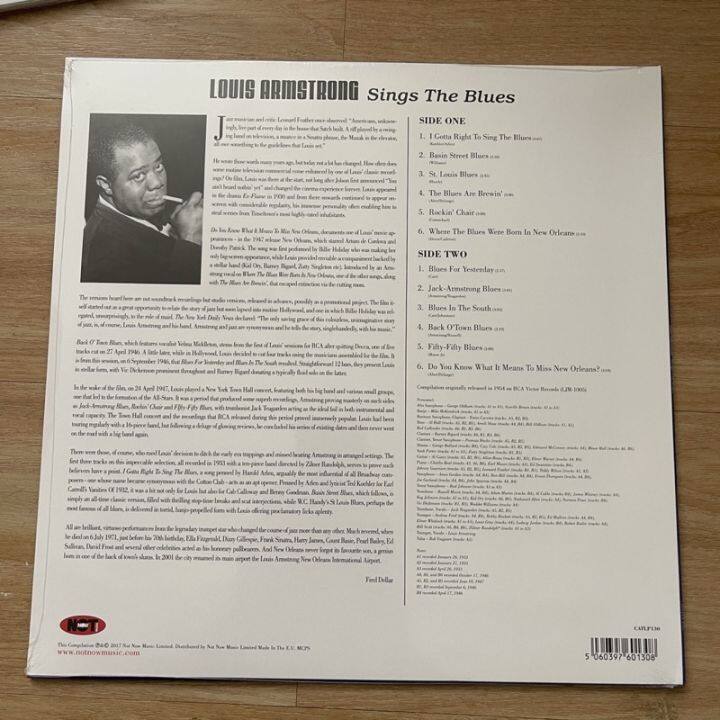 แผ่นเสียง-louis-armstrong-sings-the-blues-vinyl-lp-compilation-reissue-แผ่นเสียงมือหนึ่ง-ซีล