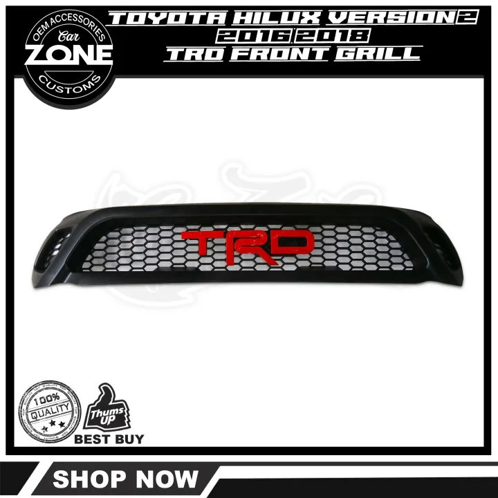 Toyota Hilux Revo 2016 2018 Version 2 Trd Honeycomb Front Grill Lazada Ph