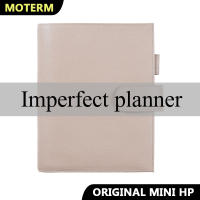 จำกัด Imperfect Moterm Discbound Series Mini HP สำหรับ Happy Planner ของแท้ Cowhide Expansion Disc Bound Organizer