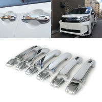 Car Door Handle Grab Holder Chrome Decoration Cover Trim For Toyota Voxy Noah R80 2014 2015 2016 2018.