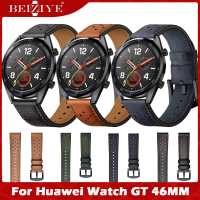 22mm Width สาย นาฬิกา สำหรับ For Huawei Watch GT Leather Replacement Strap For Huawei Watch GT 46MM สายนาฬิกา Bracelet Strap Sports Watchband