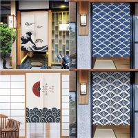 Fashion 2023 Multi-size Japanese-style Door Curtain Kitchen Doorway Curtain Dining Room Short Curtain Fengshui Curtain