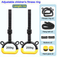 Adjustable Length Childrens fitness ring Safety Hanging Home Pull Up Training Horizontal Bar Exercise Sport Fitness Equipment