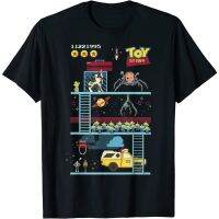 Pixar  8-Bit Adult Clothes Video Game Scene T-Shirt Fashion Clothing Tops Men