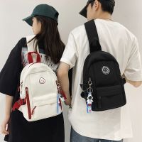 Chest Bag Mens 2023 New Shoulder Bag Ins Fashion Brand Contrast Color And Versatile College Style Shoulder Bag Womens Sports Small Backpack