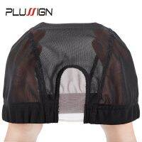 Plussign U Part Shape Wig Cap Weaving Net Mesh Diy Black Stretchy Mesh Dome Weaving Caps For Making Wigs Hair Breathable Ipcs Hand Tool Parts Accessor