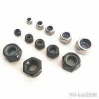 ﺴ▣ M2 M2.5 M3 M4 M5 M6 M8 M10 M12 Self-locking Nylock Nut 304 stainless /black steel DIN985 Hex Nylon Insert Lock Nut Locknuts