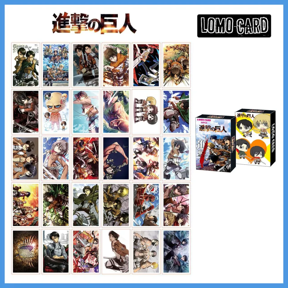 DraggmePartty 30Pcs Anime Genshin Impact Sword Art Online Jujutsu Kaisen  Cardcaptor Sakura Photocard My Hero Academia Lomo Card 