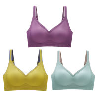 SofbeauForY 3pcspc New Color Latex Underwear Gradient Jelly Strap Anti-skipping Bra No Steel Ring Beauty Back For Women 22 sets