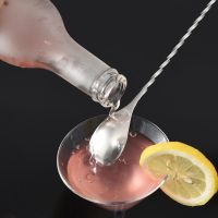 High Quality Stainless Steel Cocktail Bar Spiral Pattern Drink Shaker Muddler Stirrer Twisted Mixing Spoon Kitchen tableware