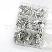 270pcs blade, bare terminal spade blade terminal + transparent sheath boxed electrician electric