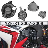 ► 1เคสป้องกันฝาปิดเครื่องยนต์รถจักรยานยนต์สำหรับ GB แข่งสำหรับยามาฮ่า YZFR1 2007 2008 YZF R1 2007ป้องกันที่ครอบเครื่องยนต์2008