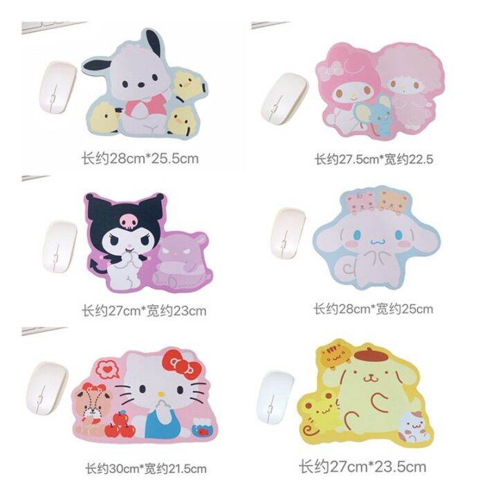 Kuromi Mouse Pad Hello Kitty Kawaii Anime Sanrio Desktop Computer Games NonSlip My Melody