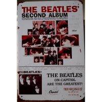 Wall Décor tin sign spot stocks THE BEATLES SECOND ALBUM Signs Vintage Tin Shed Garage Home Decor Bar Man Cave，size：20X 30cm