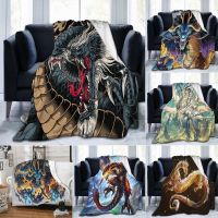 Anime Dragons Series Blanket Flannel Blanket Super Soft Fleece Throw Blanket Warm Blankets for Bedroom Beds Couch Sofa