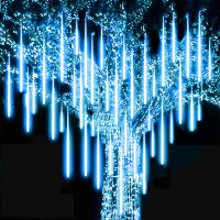 Led Meteor Lights Waterproof Shower Rain 8 Tube LED String Lights 30CM Tree Garden Decoration EU US UK Plug in Holiday Lighting