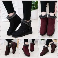 CODff51906at Women Winter Ankle Rain Warm Fur Footwear Boots