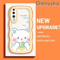 เคส Chenyyka สำหรับ Huawei P30 P30 Pro P30เคส Lite ลองเก็บความสุขกันกระแทกแบบใสนุ่มขอบครีมเคสมือถือโปร่งใสลายกล้องถ่ายรูปที่สร้างสรรค์เคสเรียบง่ายฝาครอบป้องกันอ่อนโยน