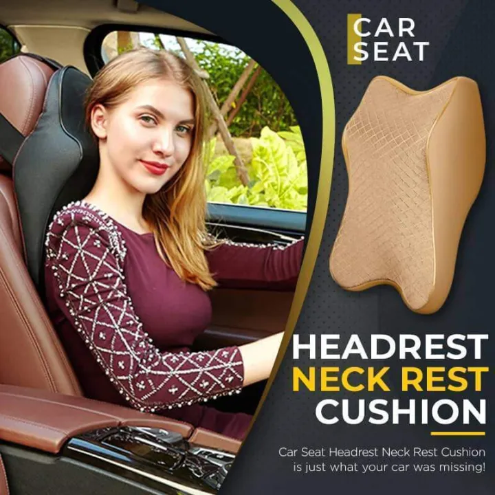 【New】 Car Memory Foam Headrest Lumbar Support Pillow Set Neck Pillow