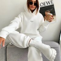 【DT】hot！ Tracksuit Warm Hoodies Top Suits Hooded Sweatshirts And Jogging Pants Outfits Sweatpants 2 Piece Sets