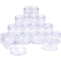 50pcs 2g 3g 5g 10g 15g 20g Portable Plastic Cosmetic Empty Jars Clear Bottles Eyeshadow Makeup Cream Lip Balm Container Pots