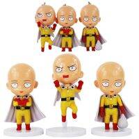 3 Buah/ ชุด10ซม. อะนิเมะ Ph Man หัวโล้น Sensei Saitama Kawaii PVC Tokoh Mainan โมเดล Mini Hadiah An-An Gantan Ungki Brinquedos