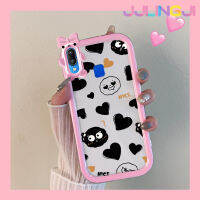 Jjlingji เคสสำหรับ VIVO Y91 Y91i Y95เคสลายการ์ตูนขนาดเล็กรูปลูกบอลถ่านลูกบอลสร้างสรรค์สีสันสดใสน่ารักเลนส์กล้องถ่ายรูปแบบนิ่มมอนสเตอร์ตัวน้อยซิลิโคนเคสใสกันกระแทกแบบใสง่าย