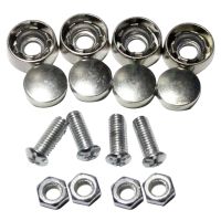 4pcs Car Universal Auto Security License Plate Screw Truck Accessories Zinc Alloy Hardware Anti Theft Frame Bolts Tool