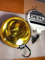 ไฟสปอร์ตไลท์ Denji (DJ100) 12V เลนส์กระจก สีเหลือง ขนาด 7” พร้อมฝาครอบและขายึด (SALE!!!! ราคาพิเศษ) - ไฟตัดหมอก / สปอตไลท์ / spot light