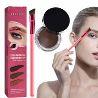 Waterproof Eyebrow Pomade And Brush Kit 4D Multifunction Eyebrow Brush Realistic Eyebrow Brush Square Eyebrow Makeup Brush