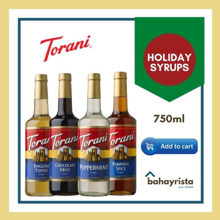 Torani Holiday Syrups 750ml Lazada PH