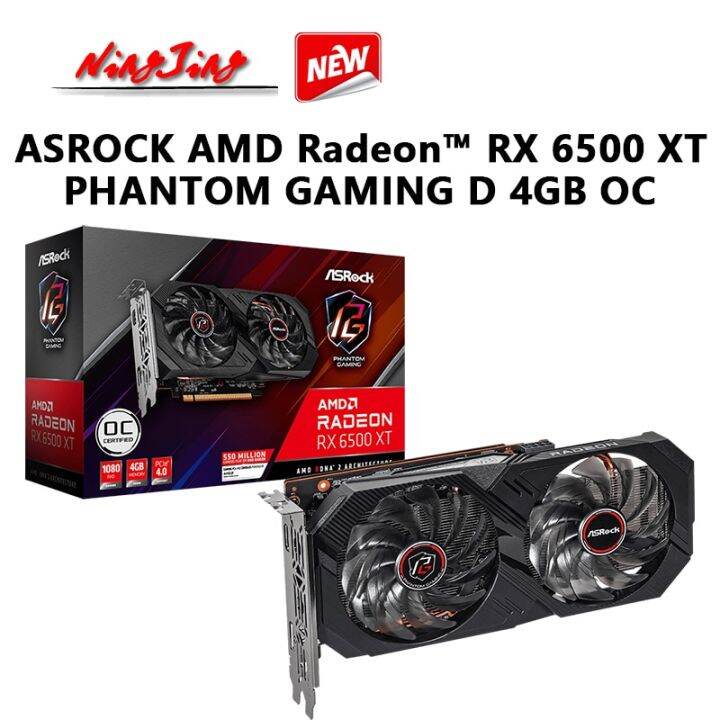 ASRock RX 6500 XT Phantom Gaming ASRock Phantom Gaming GPU ASRock