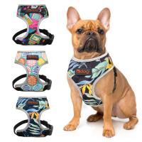 ♠☋♧ Nylon Dog Cat Harness Printed Puppy Small Dogs Harnesses Vest Pet Walking Leash for Cats French Bulldog Chihuahua Yorkshire