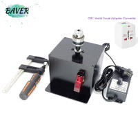 Baver Leather Craft Electric Bench Burnisher Polish Machine Set polishing Buffing Tool DIY