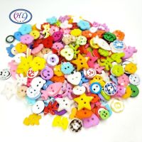 HL50pcs Lots Mixed Styles Random 8MM-19MM Flatback Plastic Buttons Childrens Garment Sewing Accessories DIY Scrapbooking Haberdashery